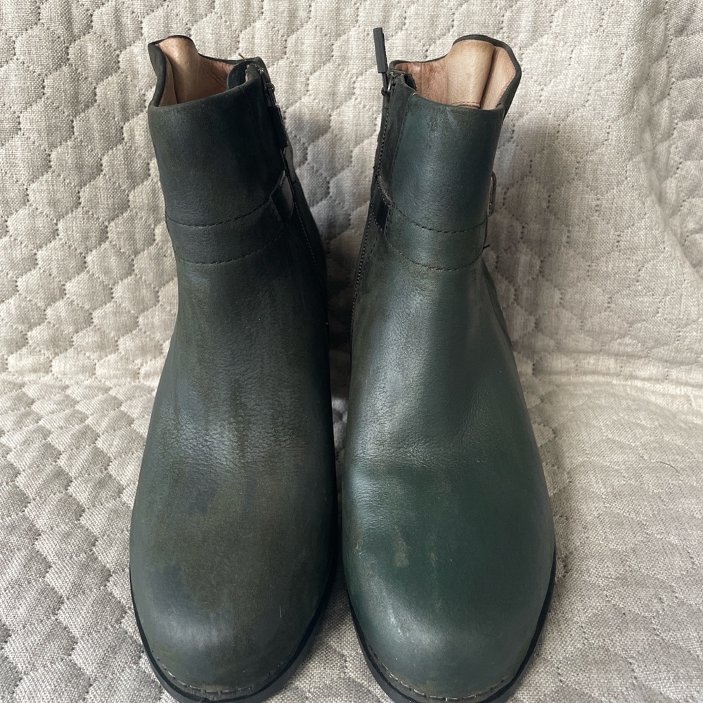 Dansko Dark Green Heeled Boots